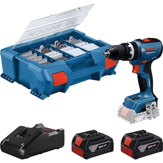 Bosch Professional GSB 18V-65 06019N3307 Batteri-boremaskine 2x4.0Ah