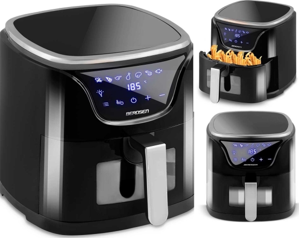 Berdsen Oro fritös/grillkar BD-652 i svart och silver