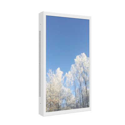 HI-ND Outdoor Wall Casing till LG 55XE4F, liggande/stående med lås - Vit