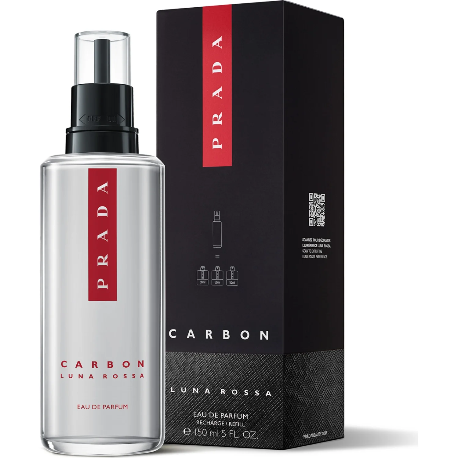 Prada Luna Rossa Carbon Eau de Parfum Refill 150 ml, bild 2