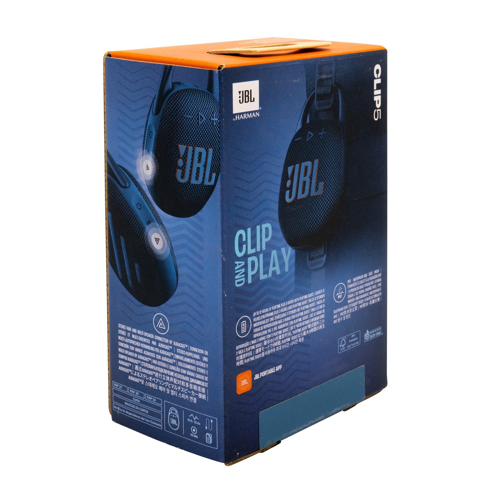 JBL Clip 5 Bluetooth-högtalare, blå, bild 2