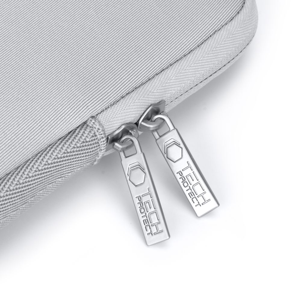 Tech-Protect Neoslim Laptopfodral 13-14" med tillbehörsväska - Grå, bild 3