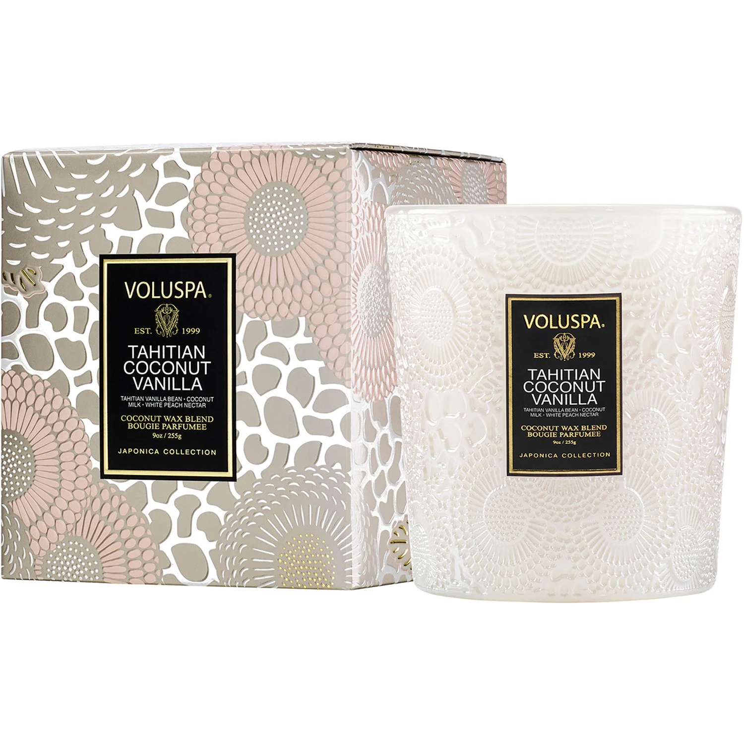 Voluspa Classic Boxed Candle Tahotian Coconut & Vanilla 255 g
