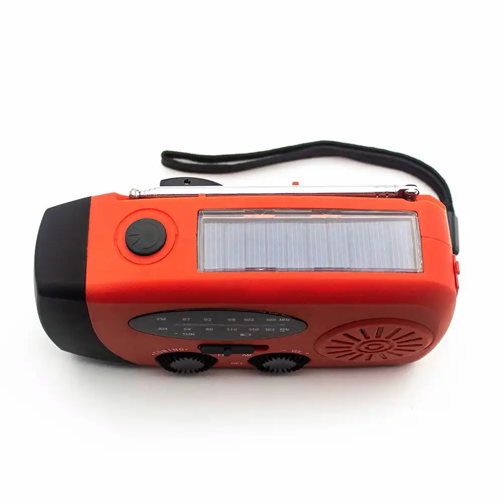 Denver SCR-2005 Vevradio med solcellsladdning, LED-ficklampa och nödladdning för mobil, bild 4