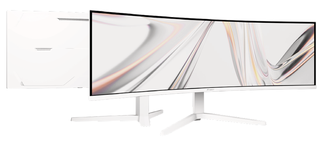 Arozzi Nova UWQHD | VA | 165 Hz | 49" gamingskärm (vit), bild 3