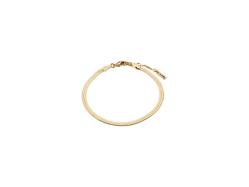PILGRIM - JOANNA Flat Snake Chain Bracelet - Gold-Plated - 16.5 + 3 cm Extension Chain, bild 2