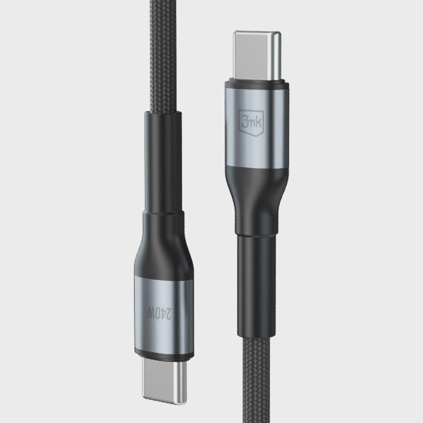 3mk Hyper Cable N-SERIES USB-C / USB-C 2m 48V/5A 240W / svart, bild 3