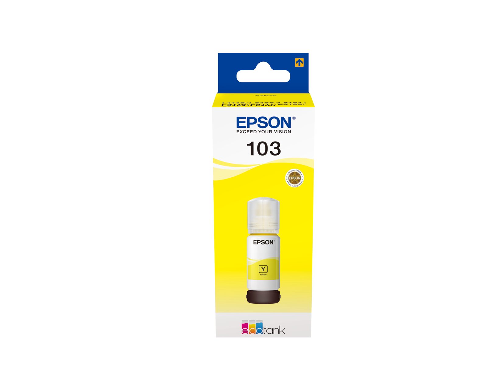 Epson EcoTank 103 Gul, flaska 65ml, 7500 sidor, bild 3