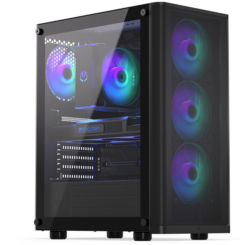 Endorfy Ventum 200 ARGB, ATX - Svart, bild 2