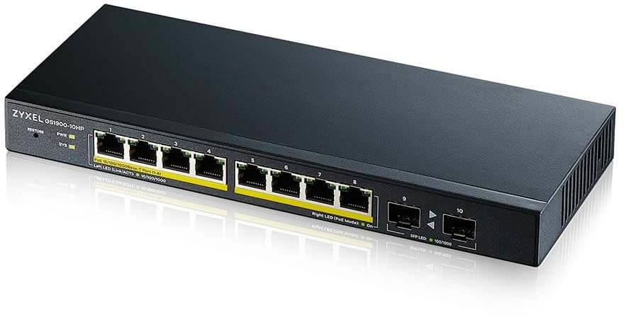 Zyxel GS1900 10-Port PoE 77W Switch, bild 3