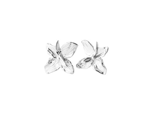 PILGRIM - TRACE Flower Earrings - Silver-Plated - 30 mm, bild 2