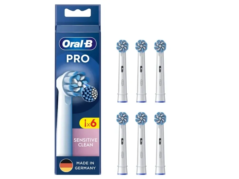 Oral-B Pro Sensitive Clean tandborsthuvuden 6-pack extra mjuka, vita