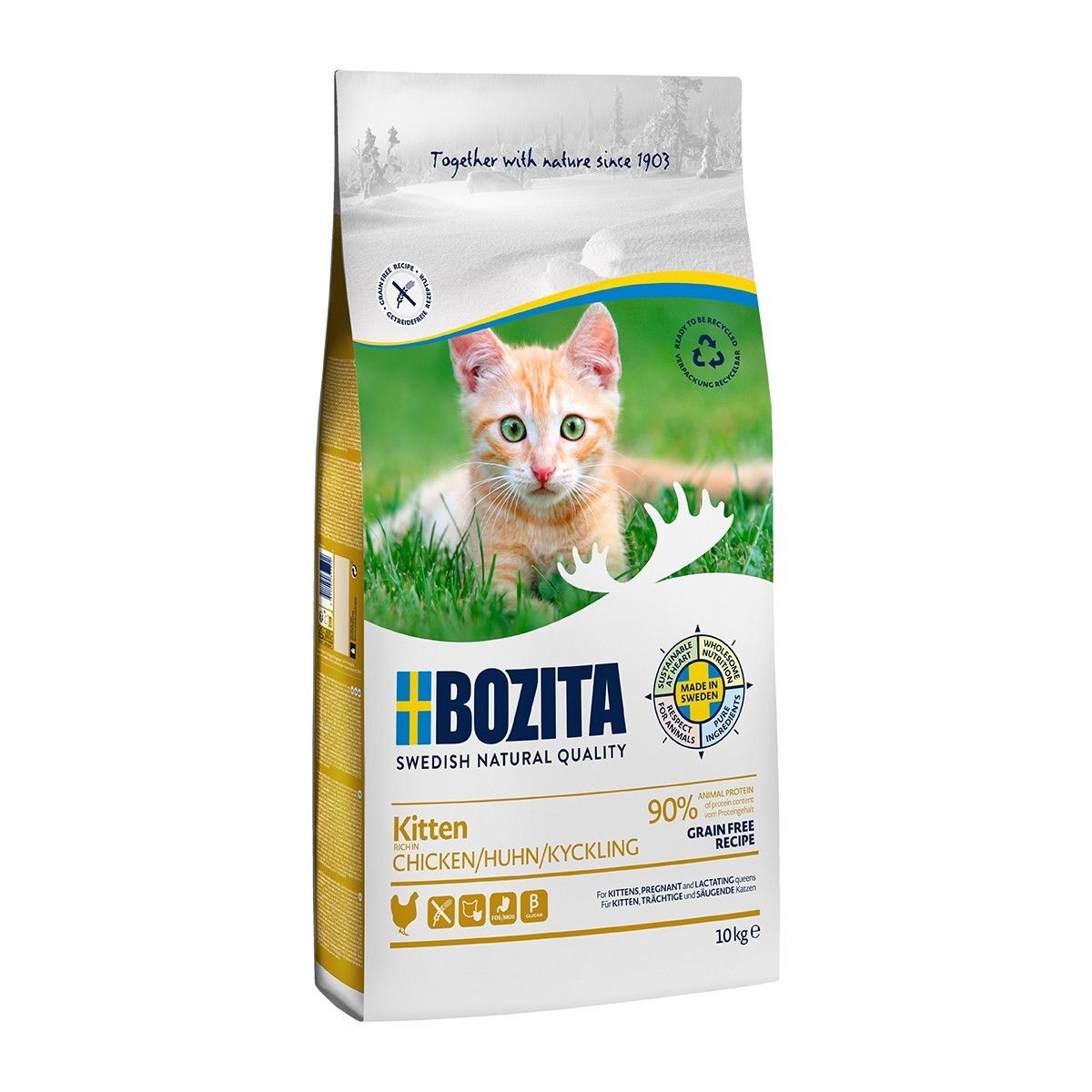 Bozita Kitten Grain Free Kyckling Torrfoder till Kattunge 10 kg, bild 2
