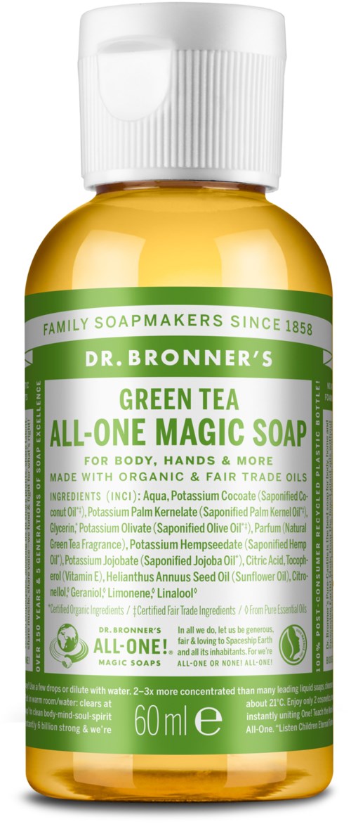 Dr. Bronner's All-One Magic Soap Green Tea 60 ml, bild 3