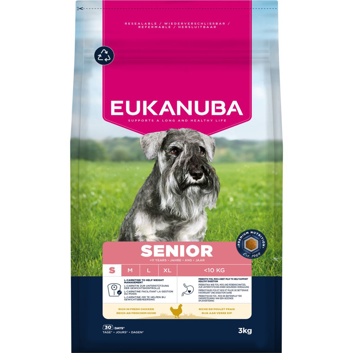 Eukanuba Dog Senior Small Breed Torrfoder till Seniorhund 3 kg