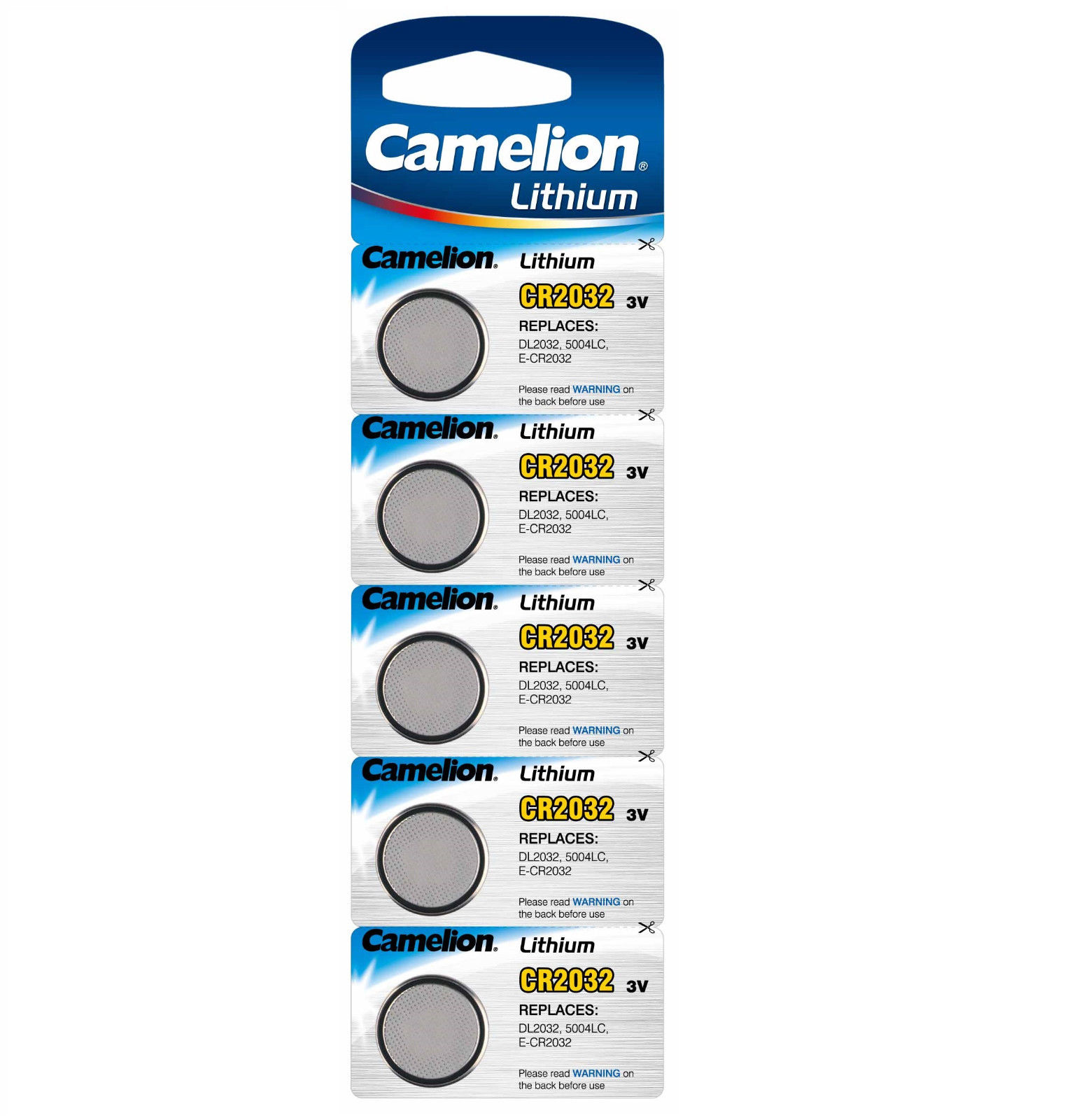 Camelion Lithium CR2032 – 3V knappcellsbatteri i 5-pack