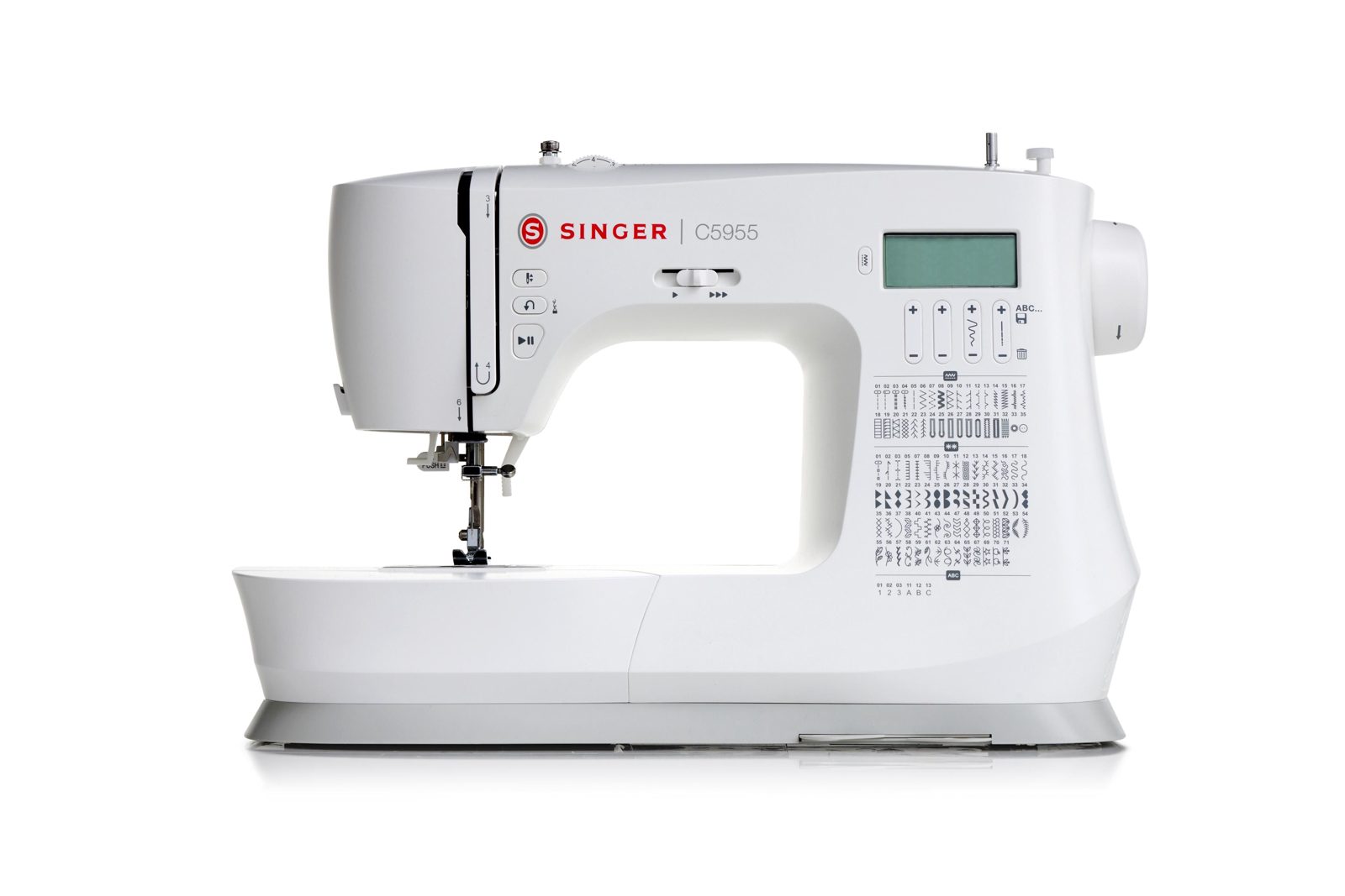 Singer C5955 symaskin 417 sömmar 8 knapphål, vit