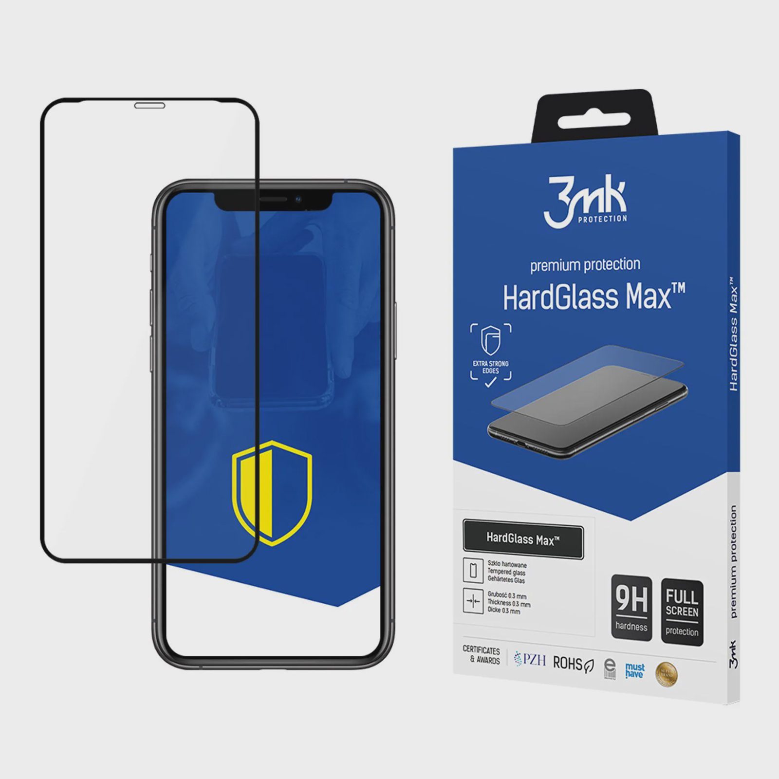 3mk Hårt glas Max härdat glas för iPhone X