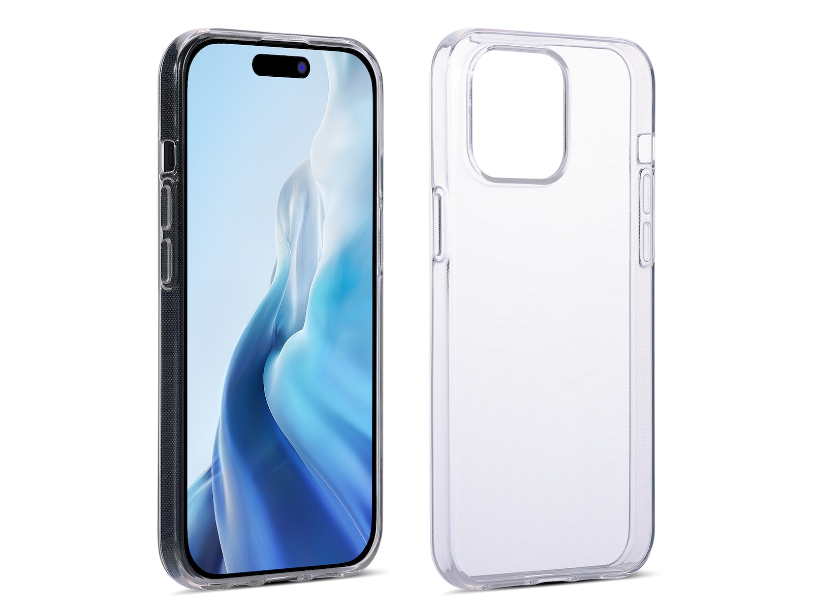 iiglo iPhone 15 Pro Max Silikonskydd (transparent)