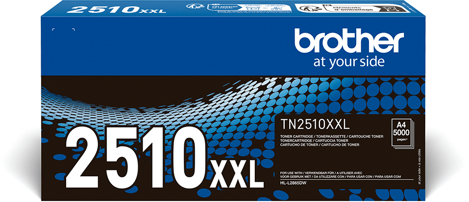 Brother TN-2510XXL, 5000 sidor, Svart, bild 3