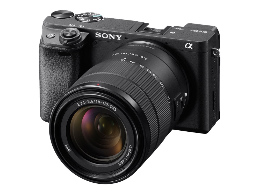 Sony A6400 spegellös systemkamera 18-135mm OSS-objektiv APS-C 24,2 MP svart