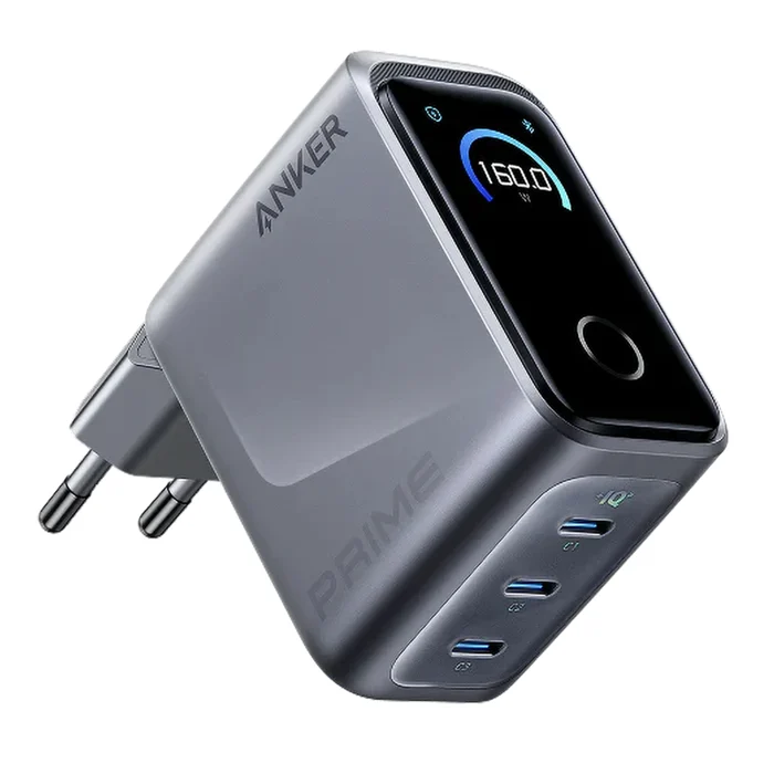 Anker Prime 160W 3 portar laddare - Silver