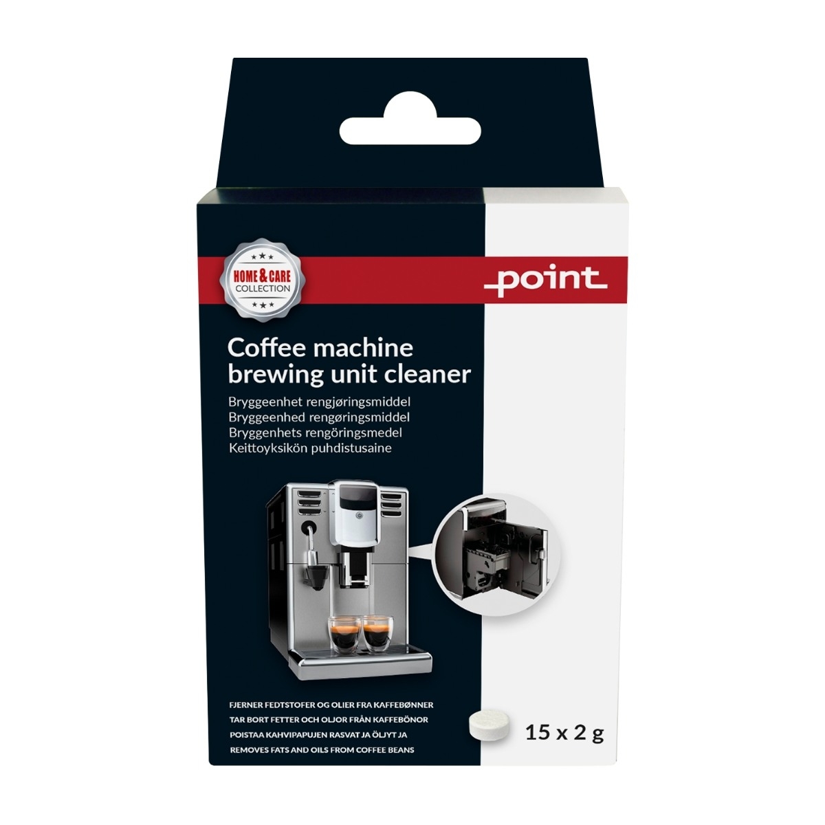 Point POCOCLEAN rengöringstabletter för bryggenhet 15 X 2g