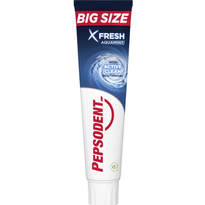 Pepsodent X-fresh Aquamint 125 ml