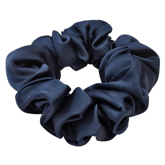 Lenoites Mulberry Silk Scrunchie Blue 1 pcs