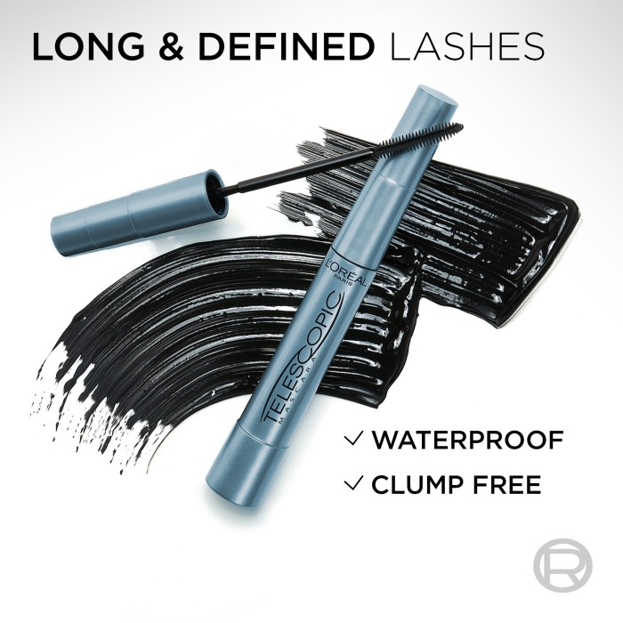 L'Oréal Paris Telescopic Waterproof Mascara Black Black, bild 3