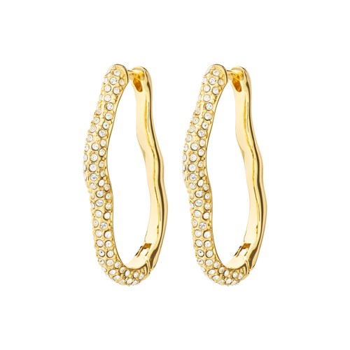 PILGRIM - AVOLA Hoop Earrings - Gold-Plated - 40 mm