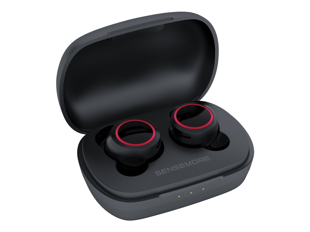 Creative Sensemore Air true wireless-hörlurar, ANC, Bluetooth, svart