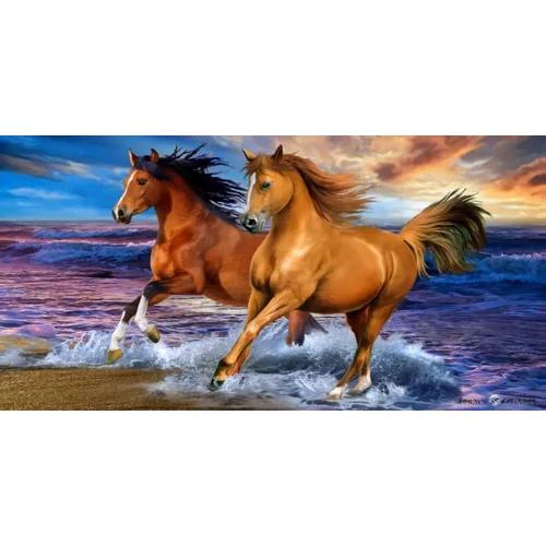 Towel - 70 x 140 cm - Horses (110043)
