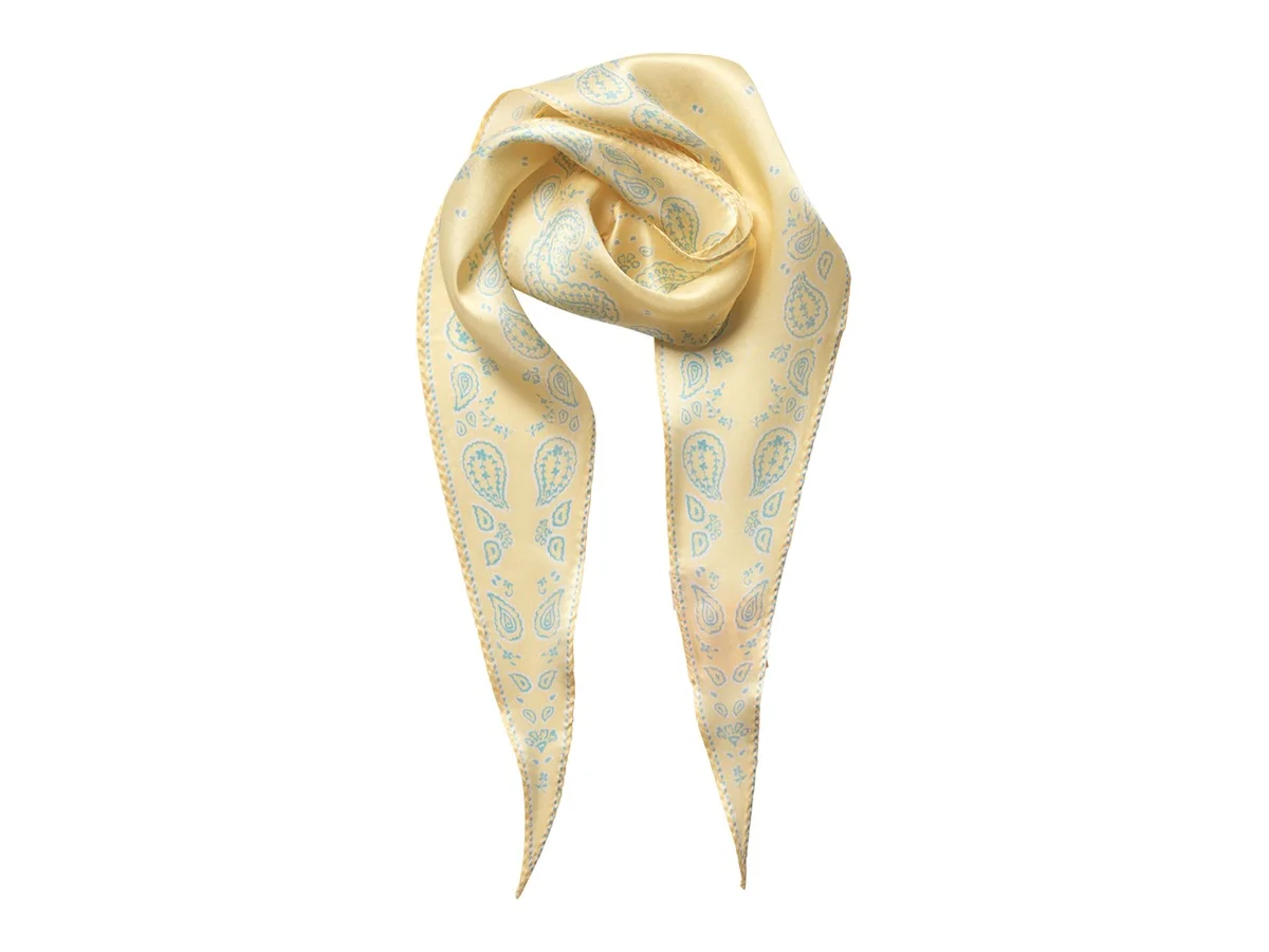 Becksöndergaard Alonsa Diamond Scarf 22x117 cm, French Vanilla, 100% Silk