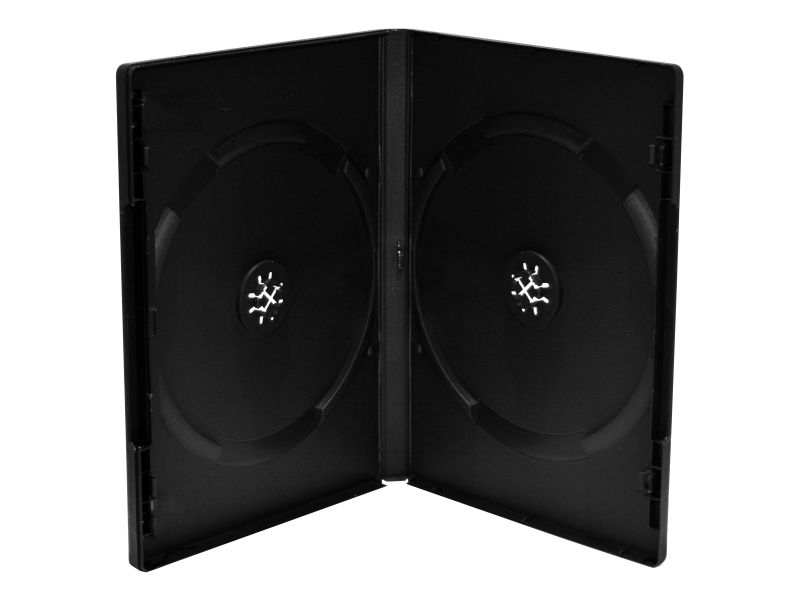 MediaRange BOX12, DVD-fodral, 2 diskar, Svart, Plast, 120 mm, RoHS