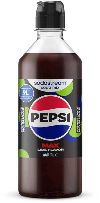 SodaStream Pepsi Max Lime smaksirap, 440 ml