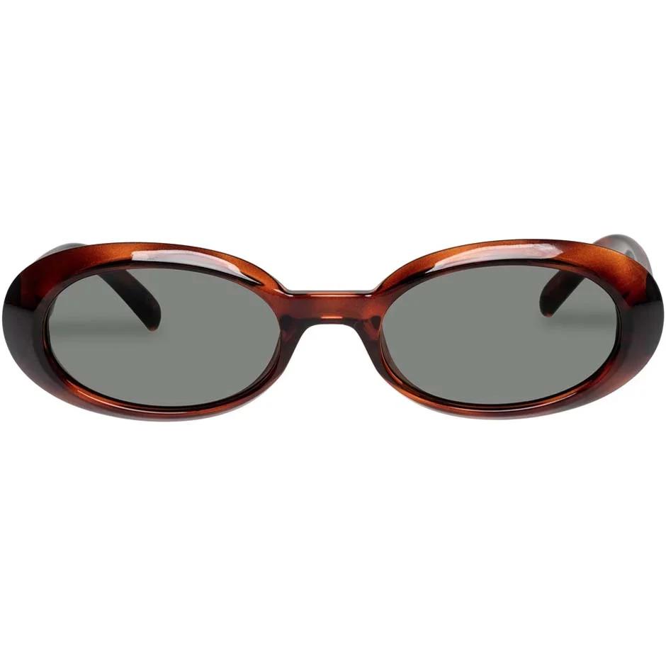 Le specs Work It! Sunglasses Toffee Tort W/Green Mono Lens