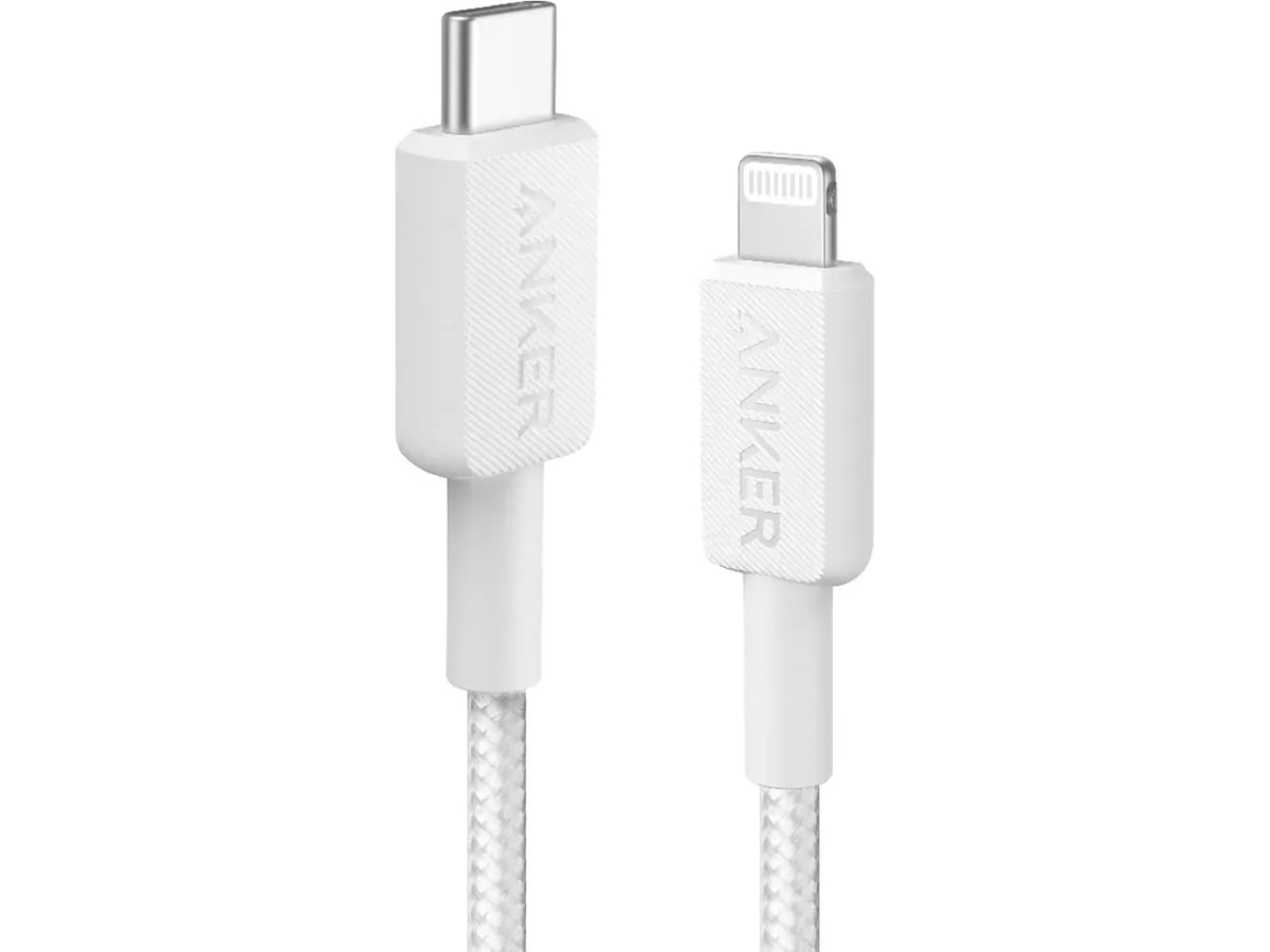 Anker 322 USB-C till Lightning 1.8m - Vit