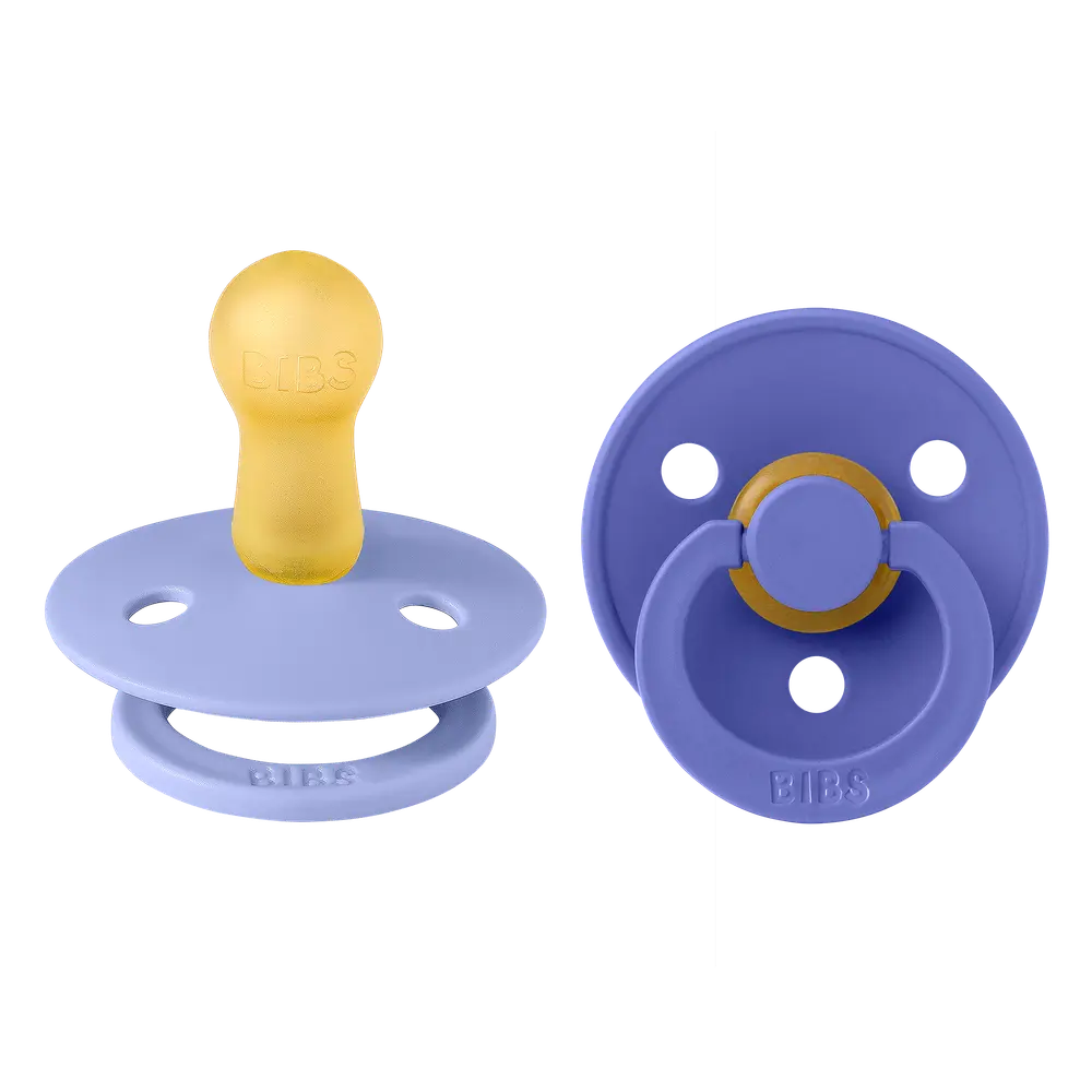 BIBS - Pacifier Colour 2 PACK - Hush/Grape - Size 2