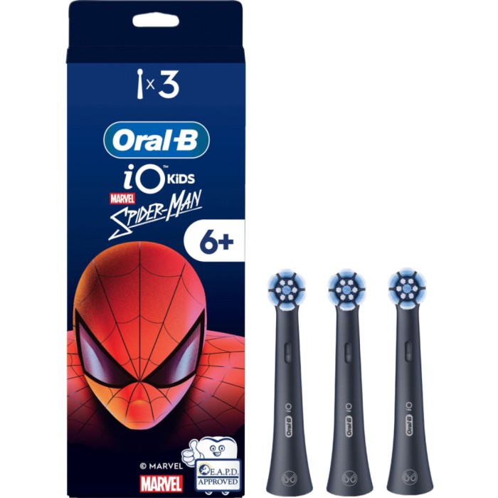 Oral-B iO Kids Spider-Man borsthuvuden, 3-pack