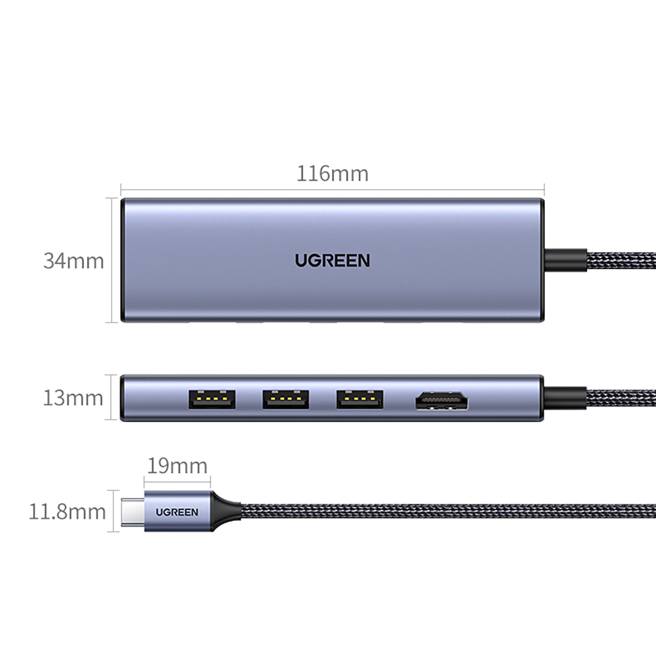 UGREEN Multifunktions USB-C Adapter, bild 2