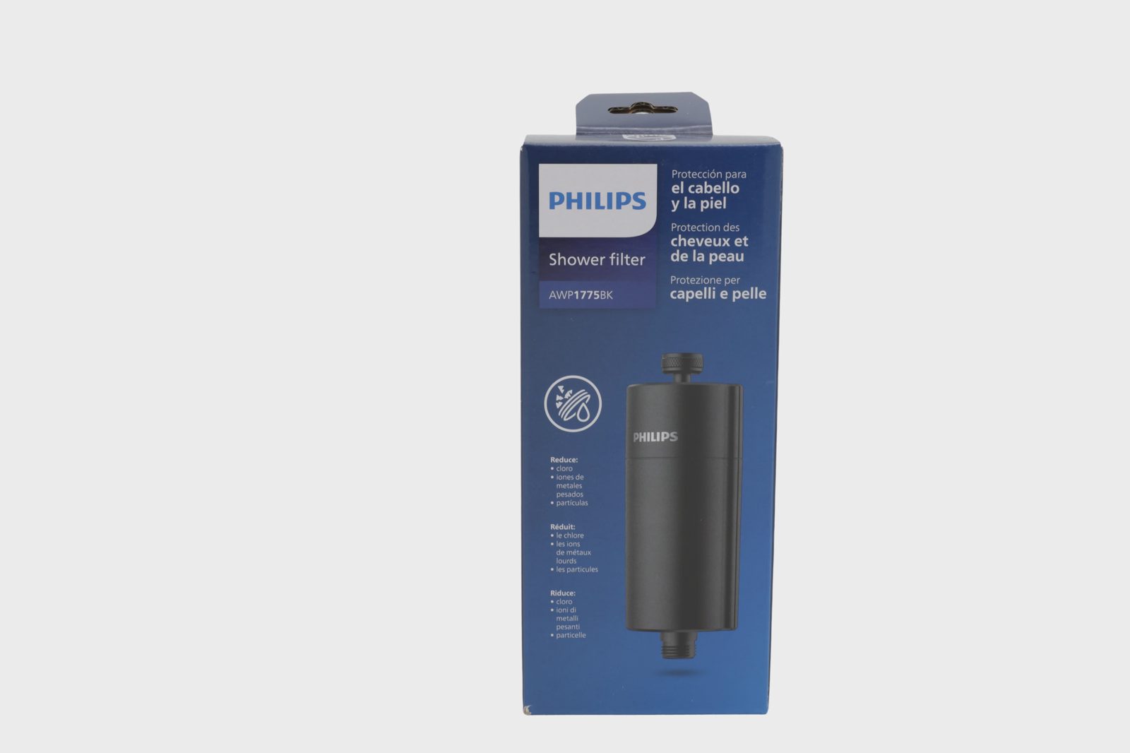 Philips AWP1775BK/10 inline-duschfilter, svart