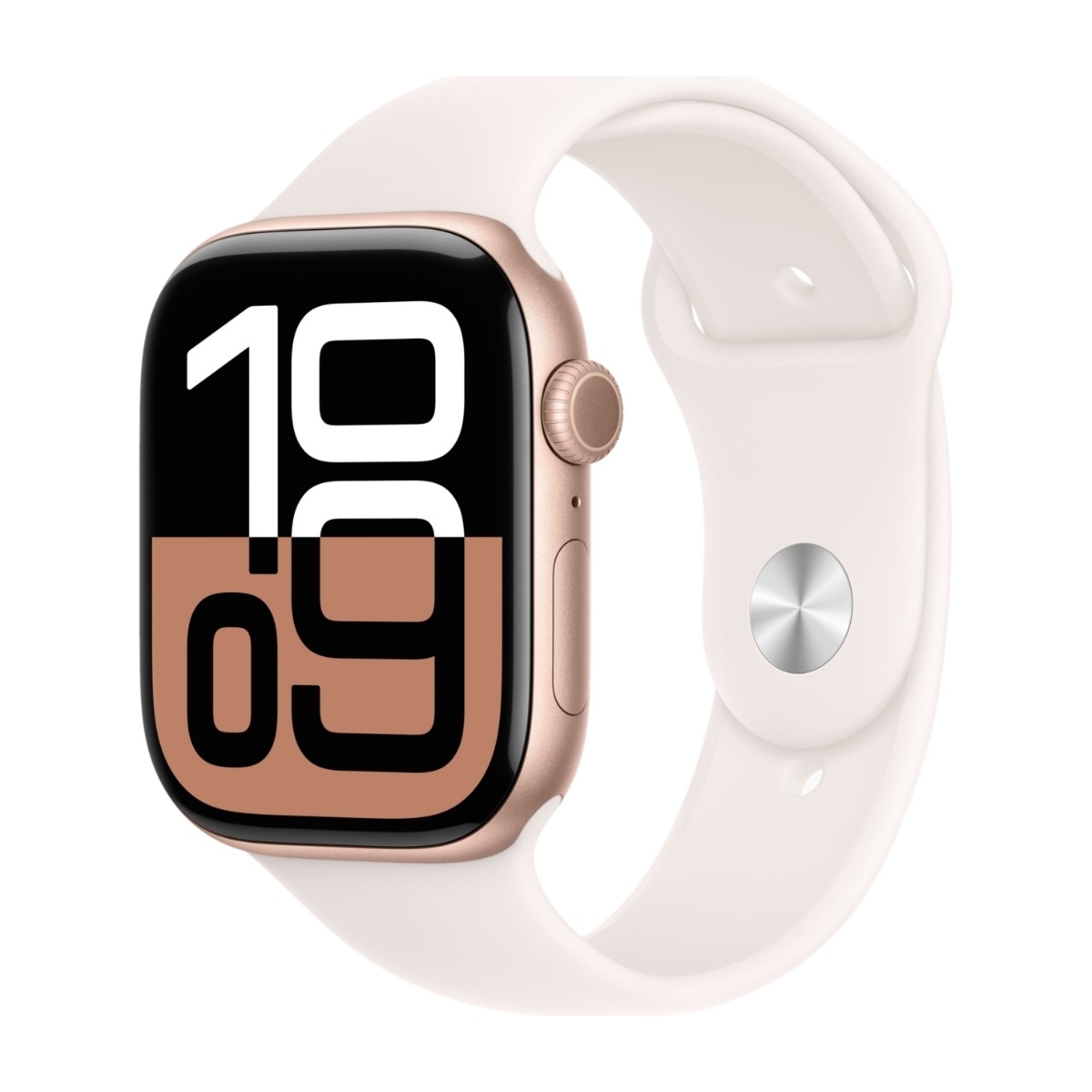 Apple Watch Series 10 GPS + Cell 46 mm roséguld alum, rosé sportband - S/M