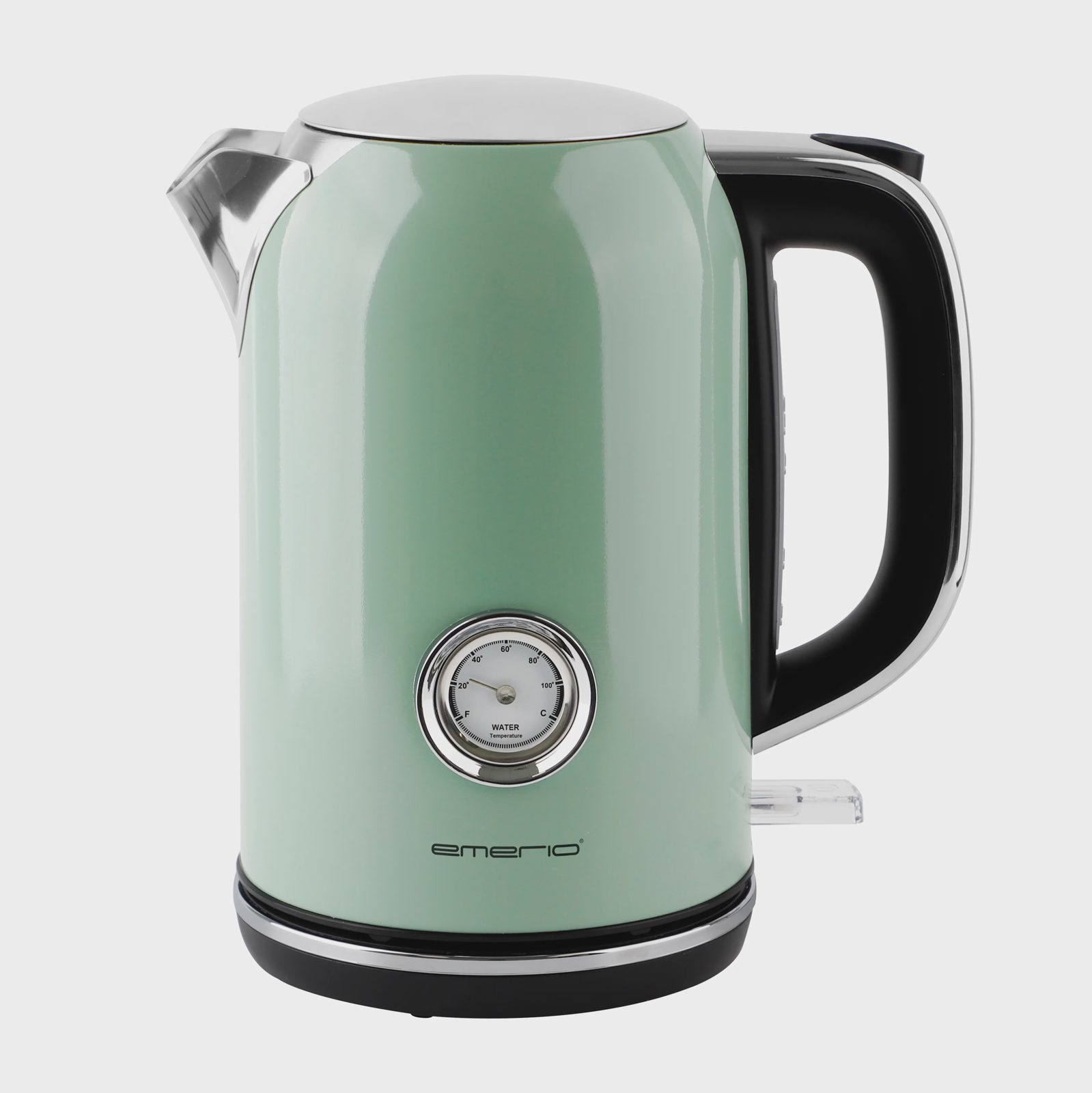 Emerio WK-133282, 1,7 l, 2200 W, Svart, Grön, Vattennivå indikator, Sladdlös