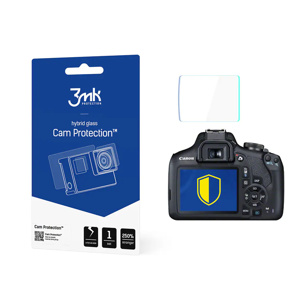 3mk Cam Protection Protective Glass for Canon EOS 2000D