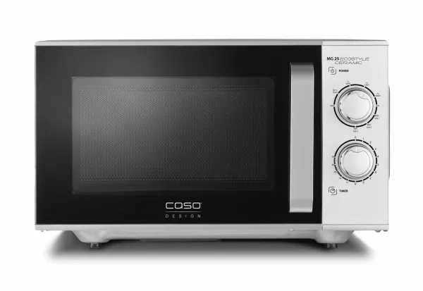 Caso MG 25 Ecostyle, Bänkdiskmaskin, Grillmikrovågsugn, 25 l, 900 W, Rotations-, Silver