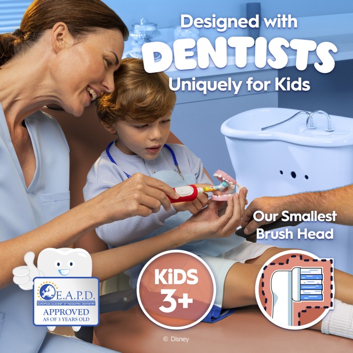Oral-B Vitality Pro Kids Lion King eltandborste 297257 (röd), bild 4