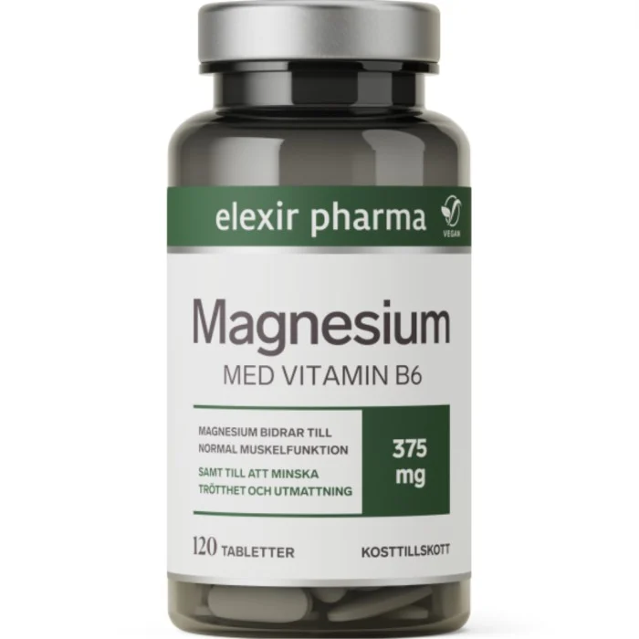 Elexir Pharma Magnesium 375mg 120 tabletter