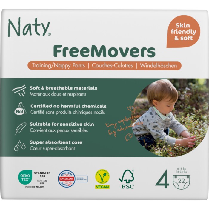 Naty Byxblöja FreeMovers storlek 4, 22st, 22 st
