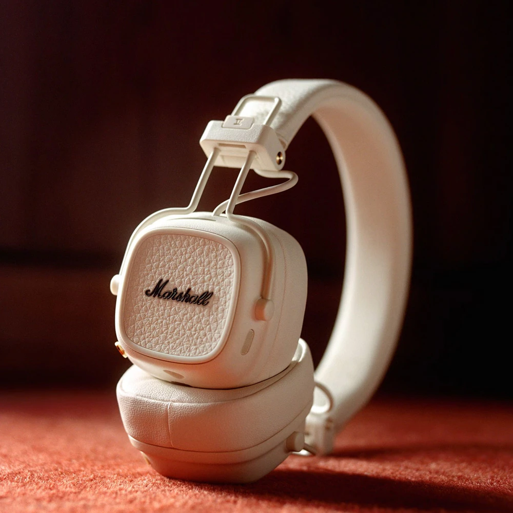 Marshall Major V trådlösa on-ear-hörlurar Cream, bild 2